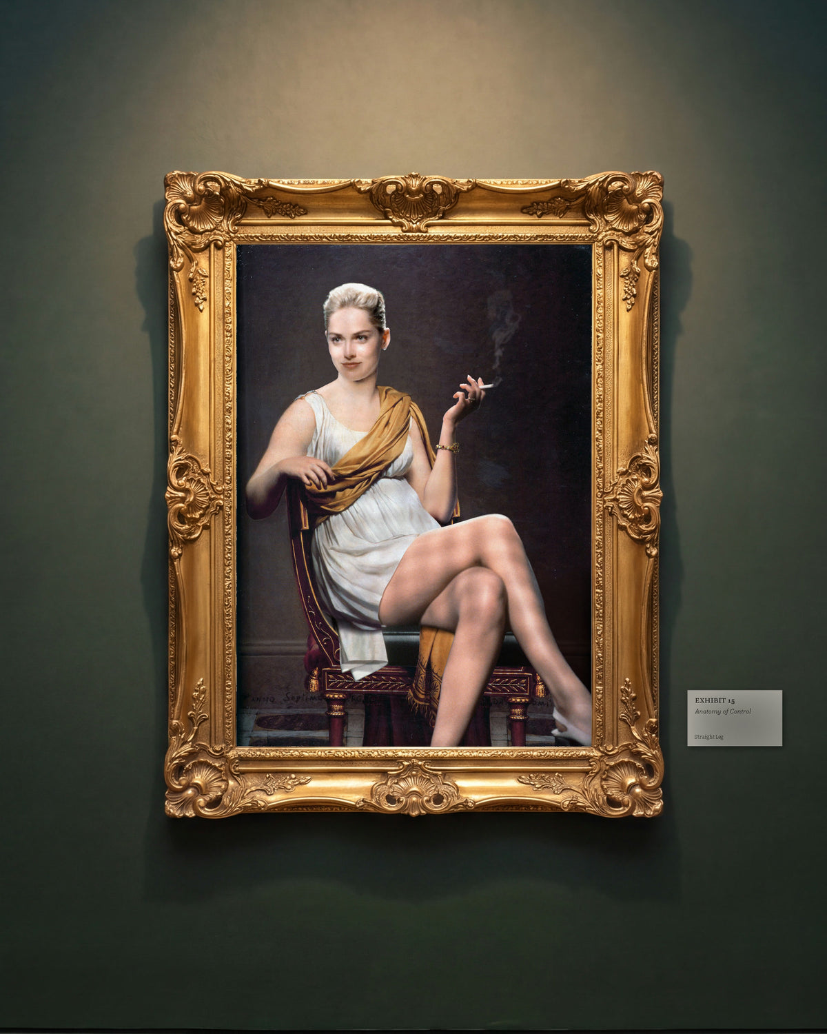 Exhibit 15, Anatomy of Control: il quadro appeso nella sua Sala del Museo Straight Leg