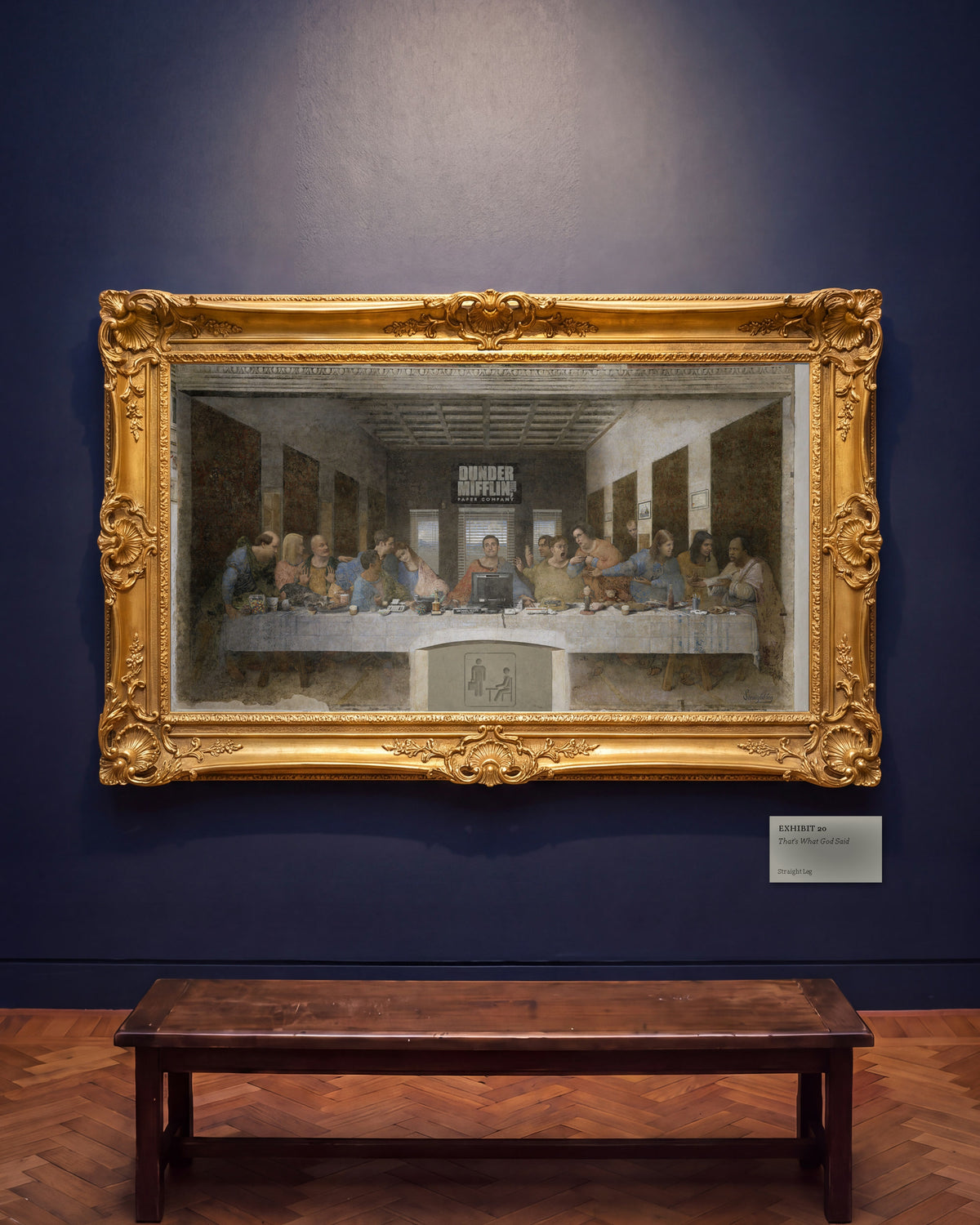 Exhibit 20, That's What God Said: il quadro appeso nella sua Sala del Museo Straight Leg