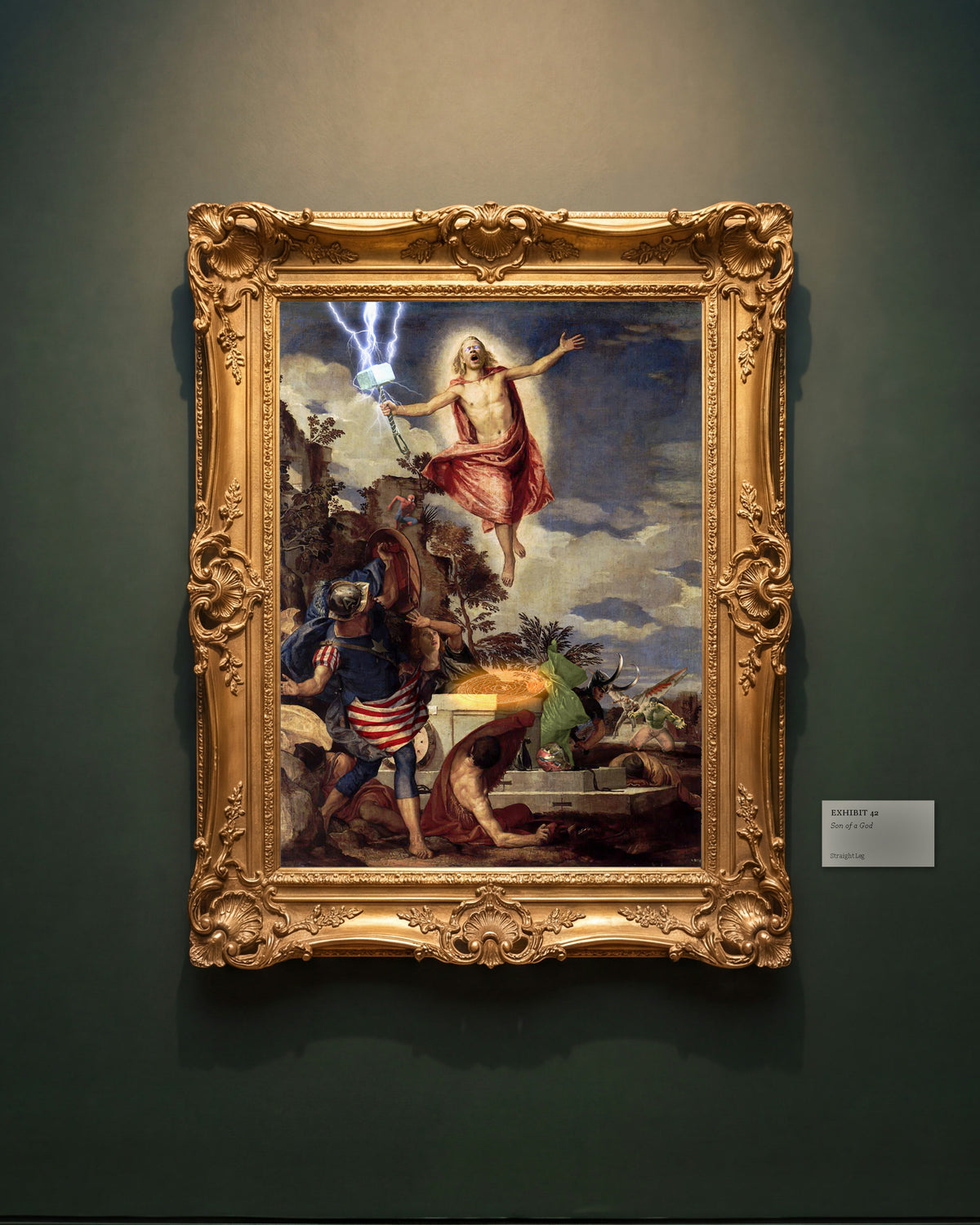 Exhibit 42, Son of a God: il quadro appeso nella sua Sala del Museo Straight Leg